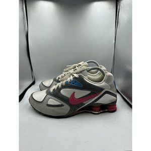 Nike Shox‎ Heritage Womens Size 8.5 Grey White Running Sneakers 386358-162